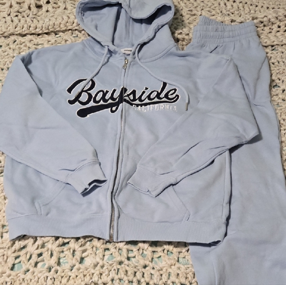 Garage Light Blue Bayside Zippie and Sweatpants Set